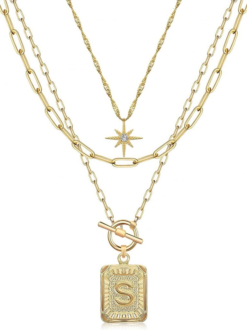 Layered Initial Necklaces for Women | Personalized Jewelry | Trendy Gift Idea